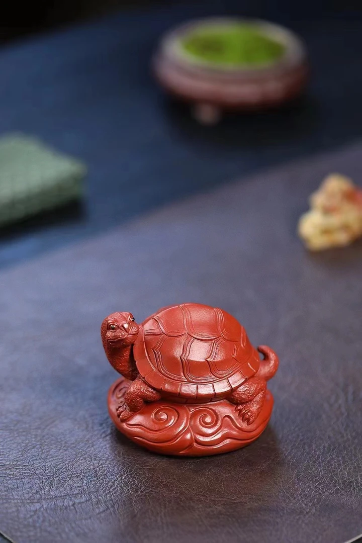 精品紫砂茶宠 祥云福龟