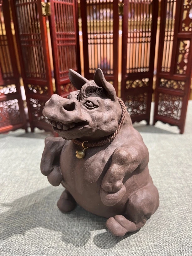 刘祖铭新款马户驴紫砂茶宠可收藏