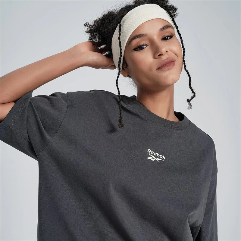 Reebok锐步官方24春夏新款男女宽松个性印花短袖T恤24SRM411UGH1