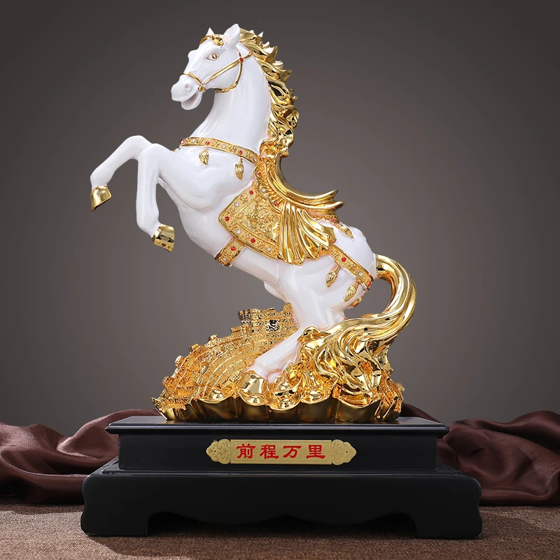 前程万里马高档工艺品办公室桌面装饰品公司开业商务礼品马到成功