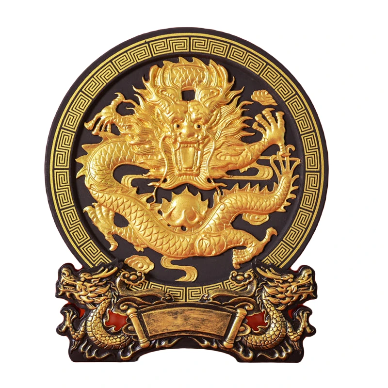 新中式开门红家居酒柜龙摆件送福吉祥装饰品公司开业庆典春节礼品