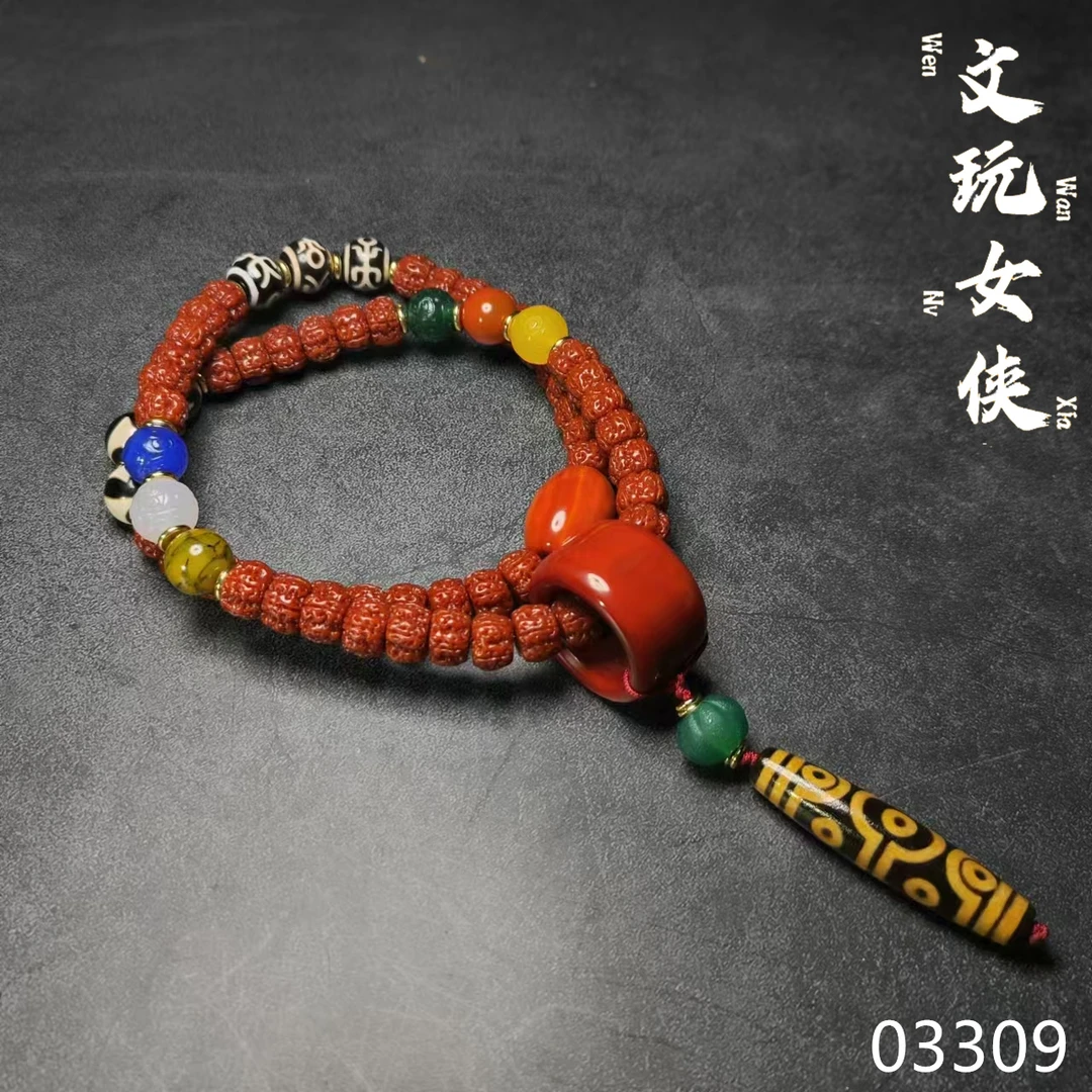 《文玩女侠慧慧》精品金刚菩提脖挂11+【十眼】文玩探宝03309PD02H3-4
