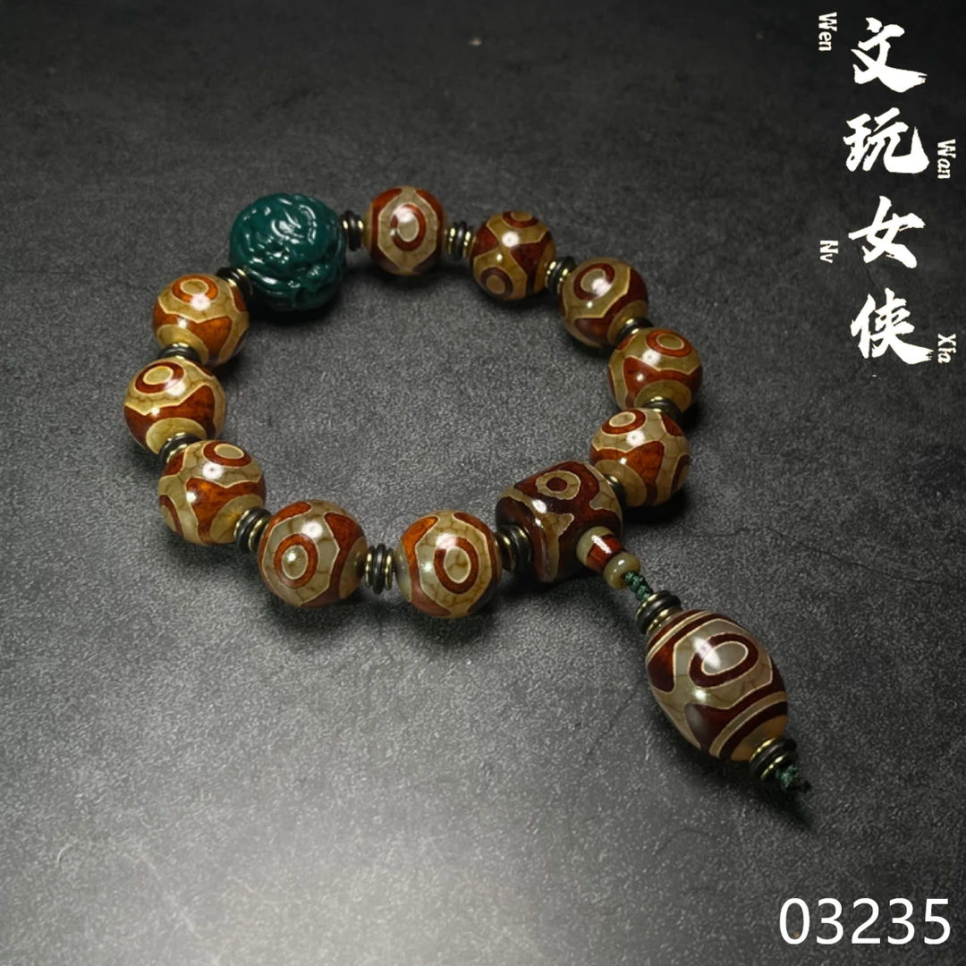 《文玩女侠慧慧》精品玛瑙手串手持20【三】【男女同款】03235PD01H2-3