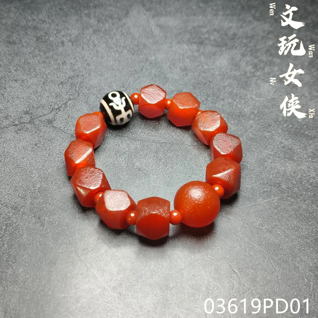 《文玩女侠慧慧》精品玛瑙手串12+【少量】03619PD01H2-6