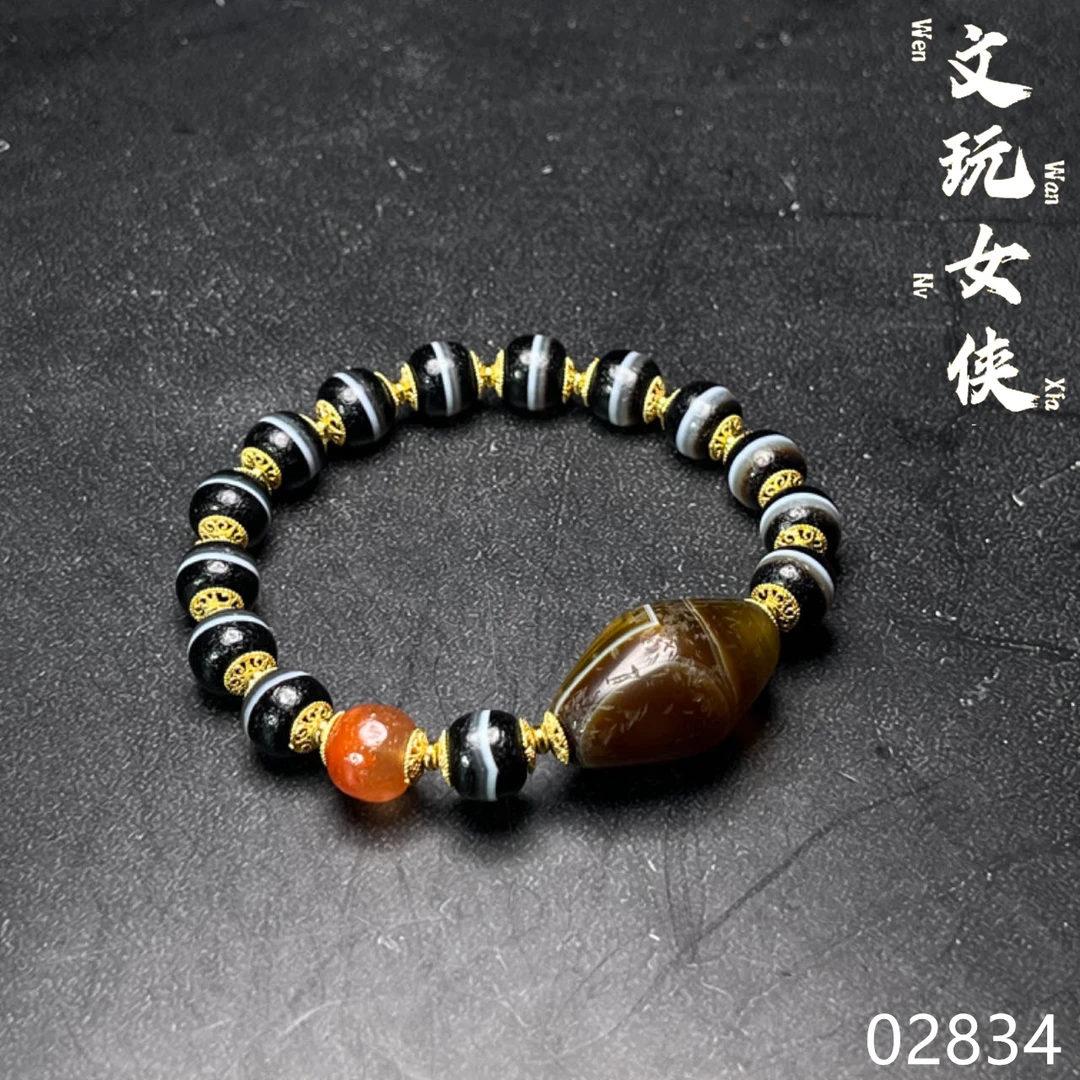 《文玩女侠慧慧》精品玛瑙手串9+【男女同款】02834PD27H1-5