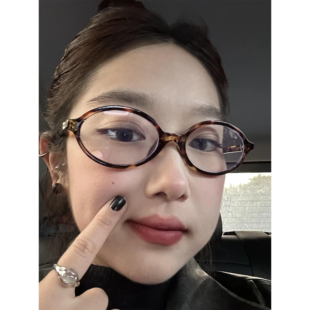 想文你SONN 韩风复古椭圆显脸小眼镜框