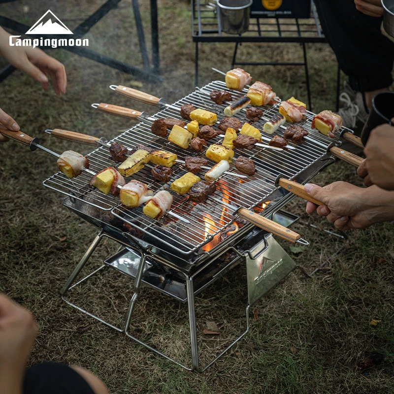 柯曼MT-3大号折叠便携不锈钢烤肉炉 烧烤架BBQ 烤箱烤网烧烤炉