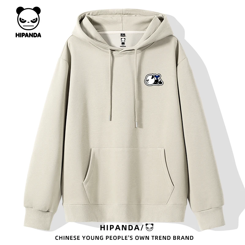 HiPanda你好熊猫春秋潮流长袖连帽卫衣男生时尚百搭帅气休闲外套B