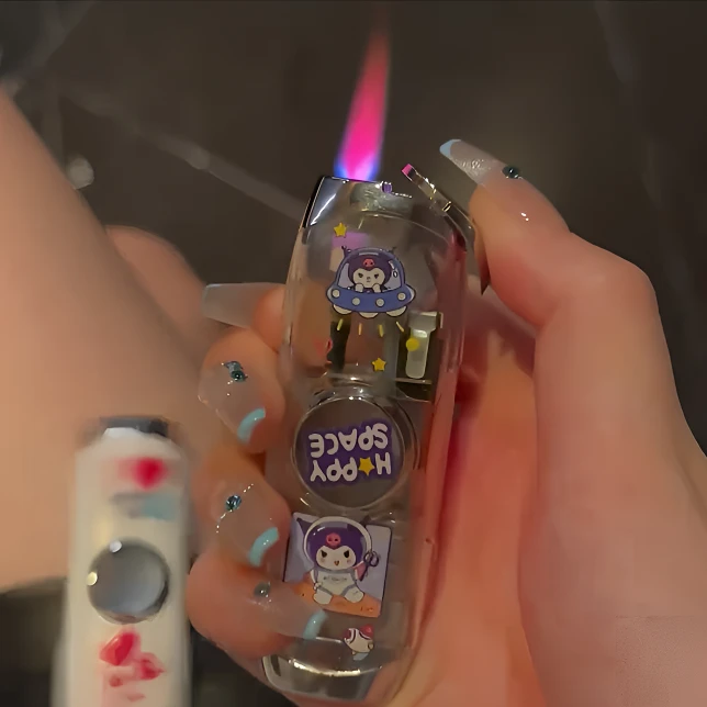 创意指尖陀螺打火机防风炫酷彩灯便携高颜值个性送男朋友送男生