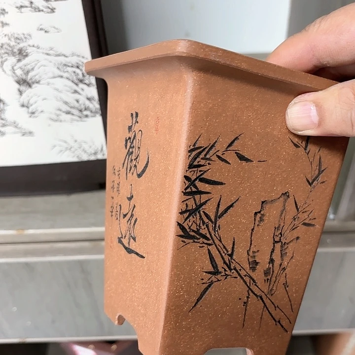 紫砂花盆紫砂壶等文物