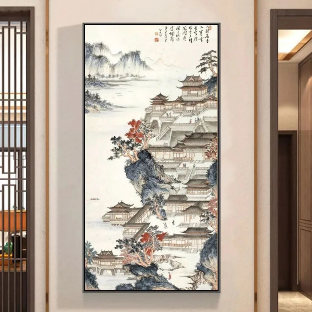秀娘图（结200）汉苑图十字绣144✖️76大格四股满绣章子勾边24色