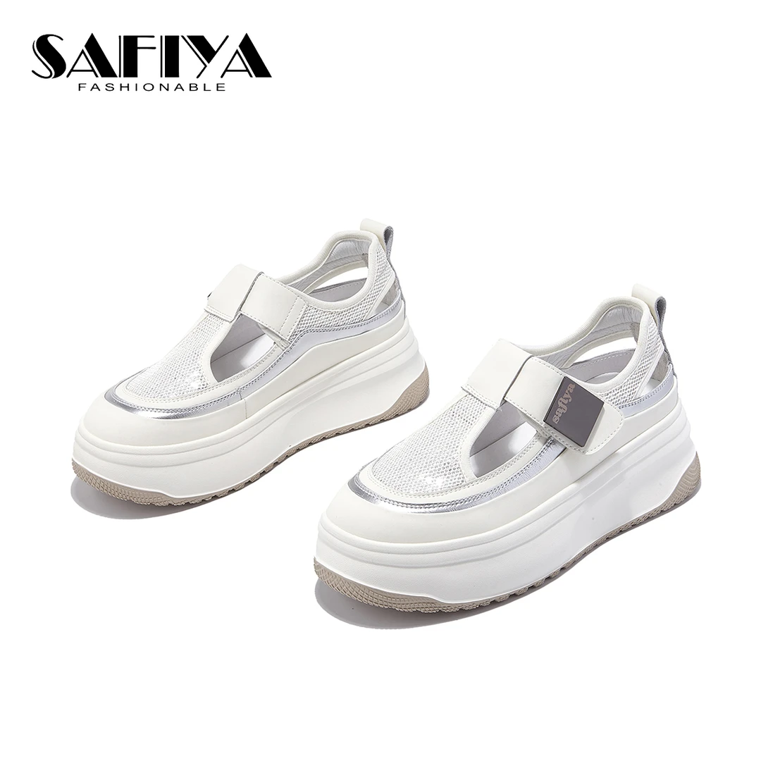 【凉风有信】索菲娅夏季新款镂空百搭轻便休闲鞋女SF42111D34