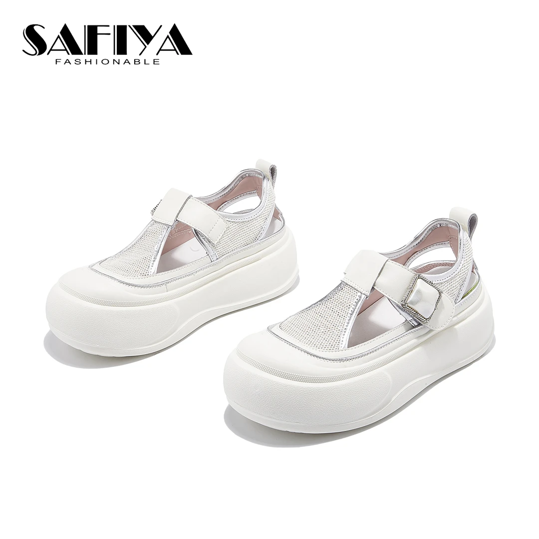 索菲娅Safiya2025夏季新款百搭舒适时装凉鞋女SF42115A22