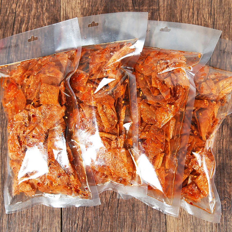 【思乡山】香辣豆皮辣条125g香辣酥脆麻辣豆片儿时怀旧休闲网红零食