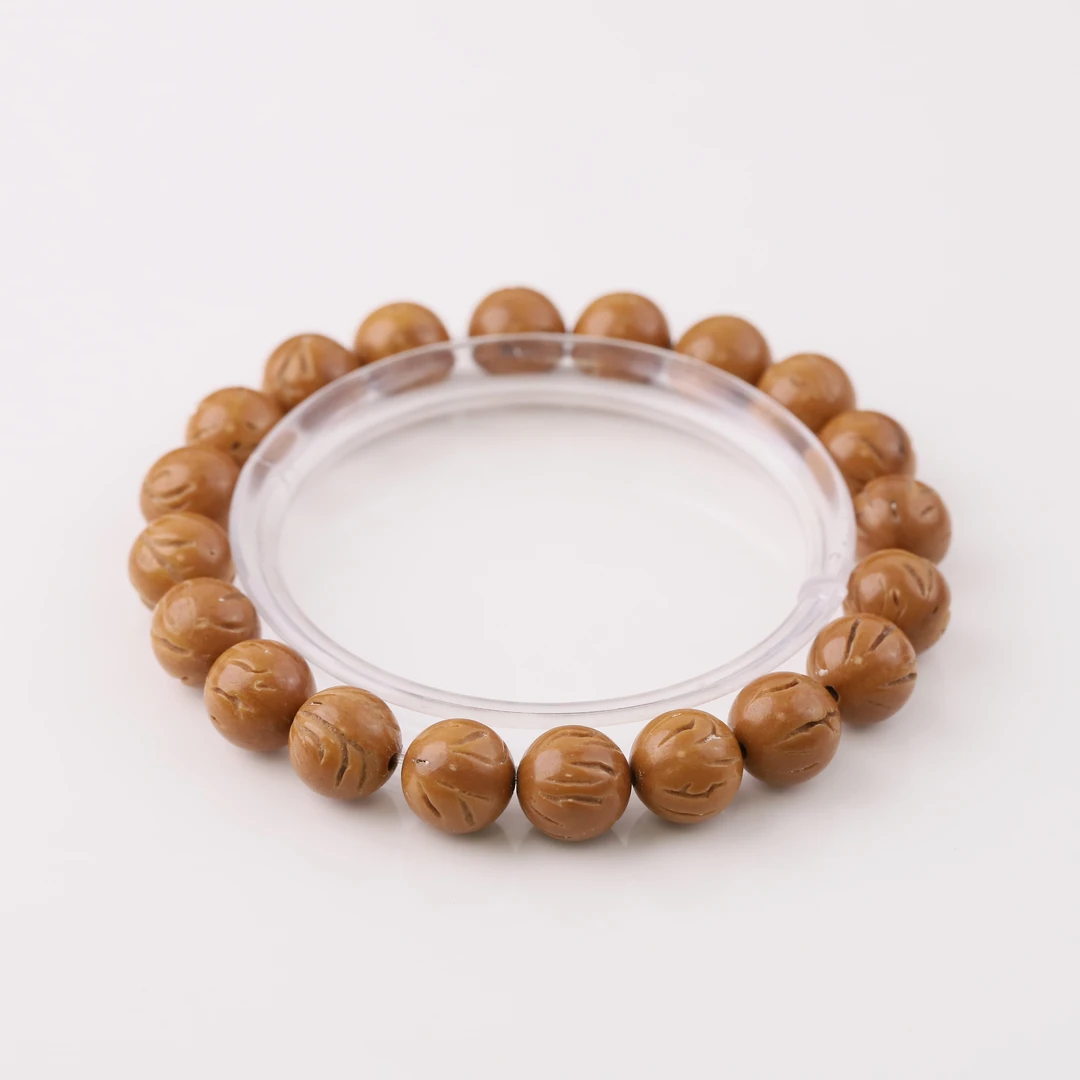 S6398-2【小龙纹】精工精抛光珠龙纹桃核手串（送工具）