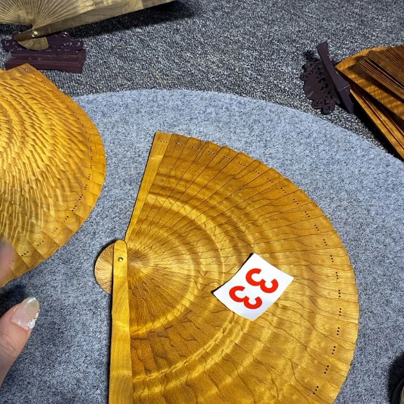 【闪购商品】金丝楠我*金丝楠木材料扇子