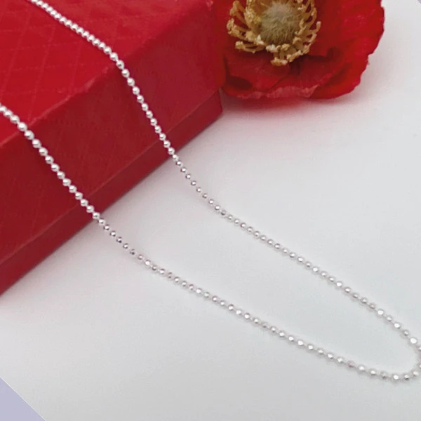 链子足银 足银990闪珠链  轻奢精致时尚款 长度45厘米