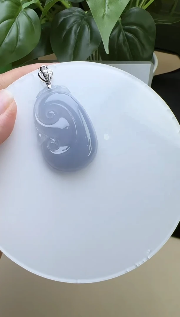【闪购商品】翡翠颈饰18K金镶嵌YM874-1如意