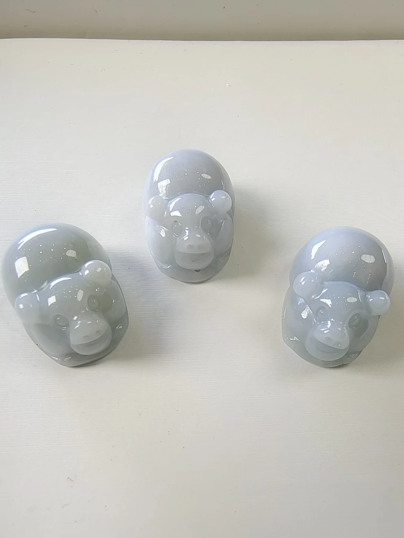 M1061-27小猪猪吊坠挂件 天然缅甸翡翠A货 多样性发货1件