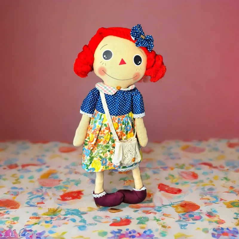 安妮—原创手工布艺娃娃，谁能拒绝家里有这样一个摆件温暖，治愈。