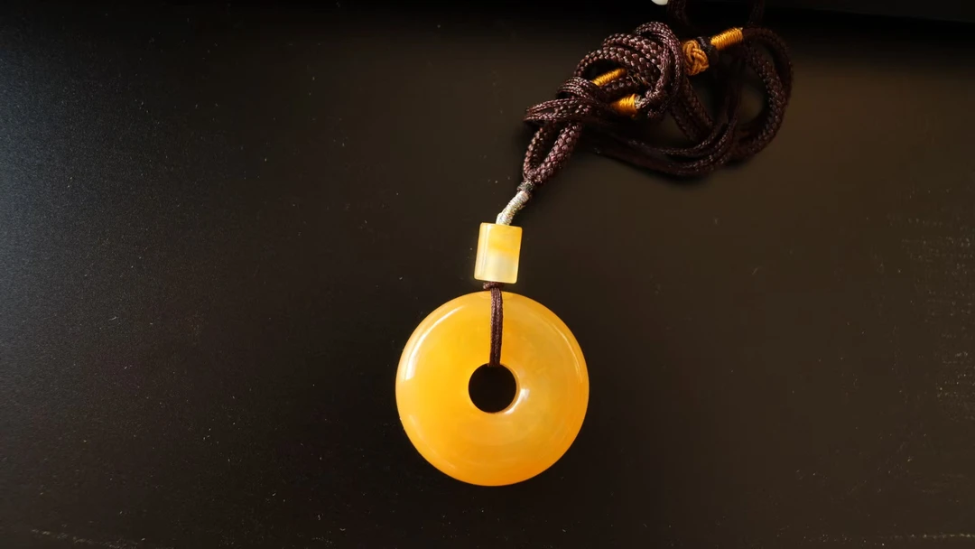 非金属仿水晶吊坠 平安扣可佩戴可车载时尚百搭