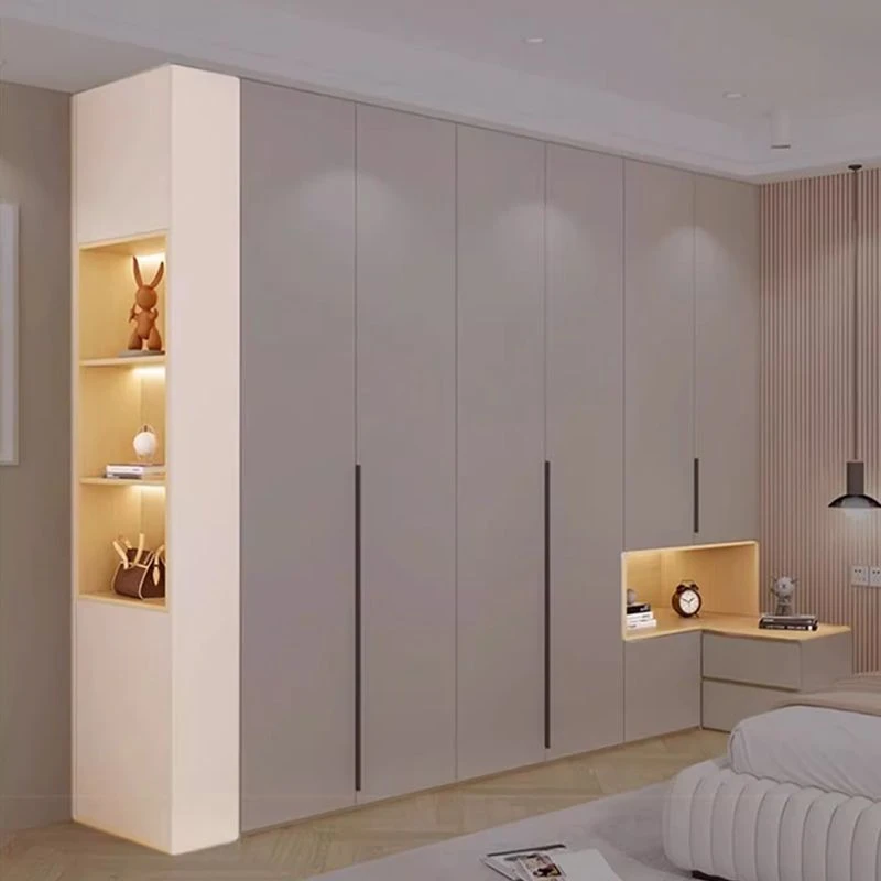 一门到顶衣柜床头柜组合轻奢家用卧室实木60cm深小户型儿童简约款