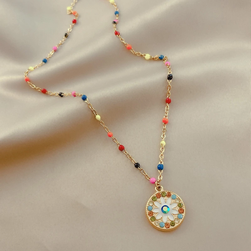 钛钢项链 波西米亚风吊坠项链女复古轻奢小众独特高级感锁骨链潮