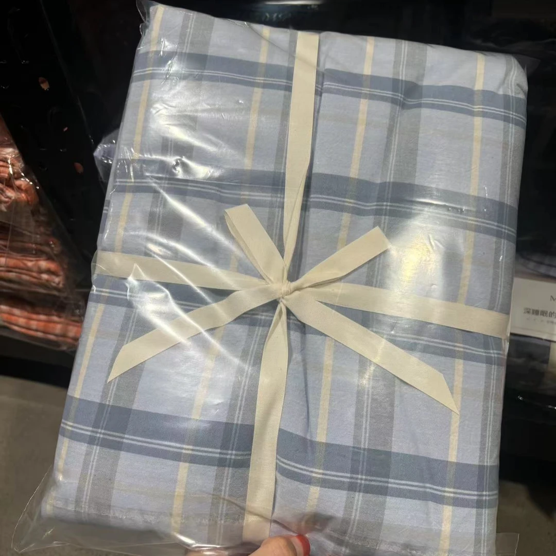 庄织水洗棉学生三件套