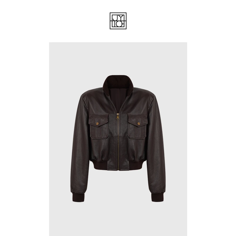 JiaoyeKequer【维克多】'牛皮革’ 高级帅气皮外套 CZ-307WT-YHXY603