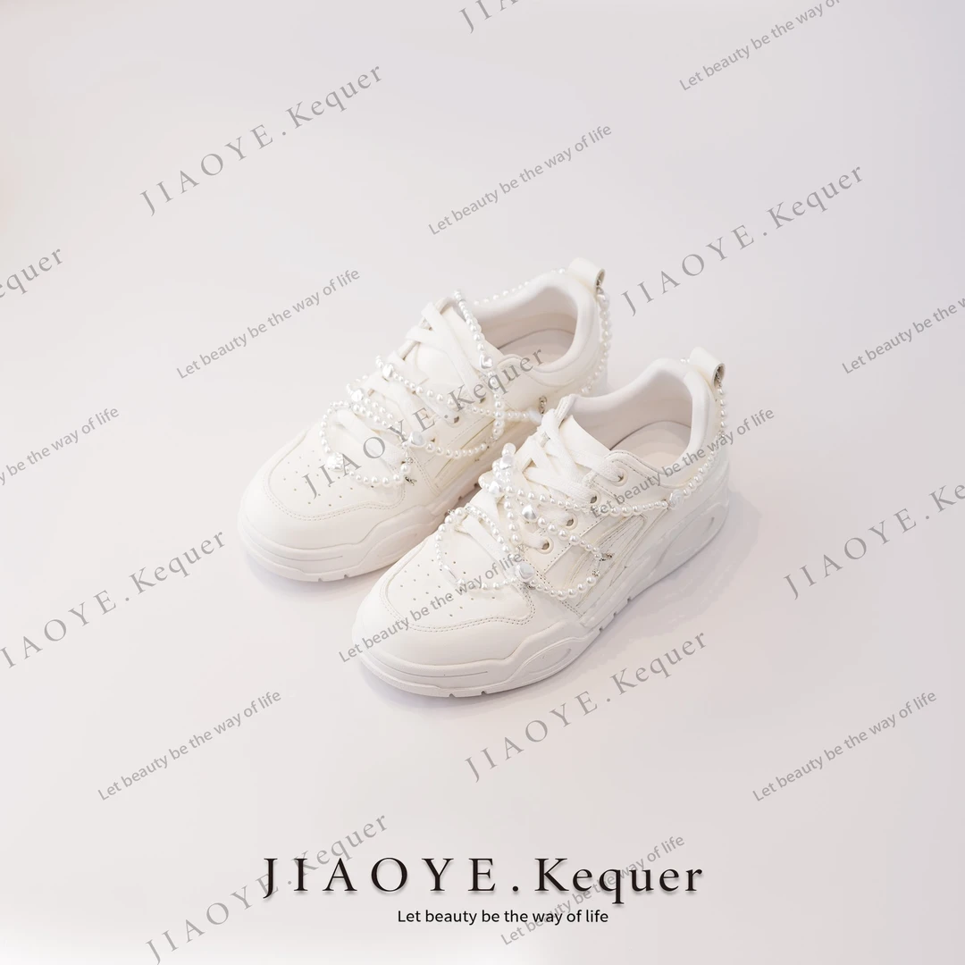 JiaoyeKequer【平板鞋】百搭ins系带休闲小白鞋K230211XZ-Az20806
