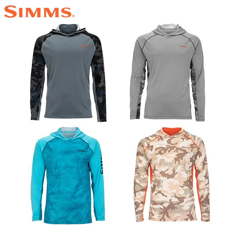 Simms户外运动防晒衣薄长袖杉UPF30防紫外线路亚钓鱼服夏季