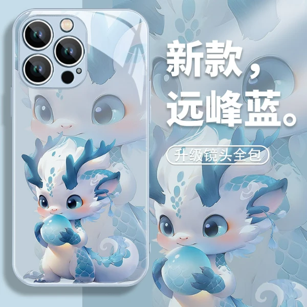 适用苹果16/华为mate70/小米15/oppo/vivo龙年可爱龙宝情侣手机壳