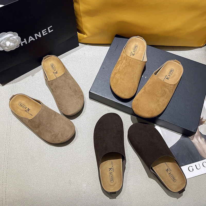 【63903】爆款勃肯包头拖大码拖鞋女2025新款百搭一脚蹬勃肯凉拖cx