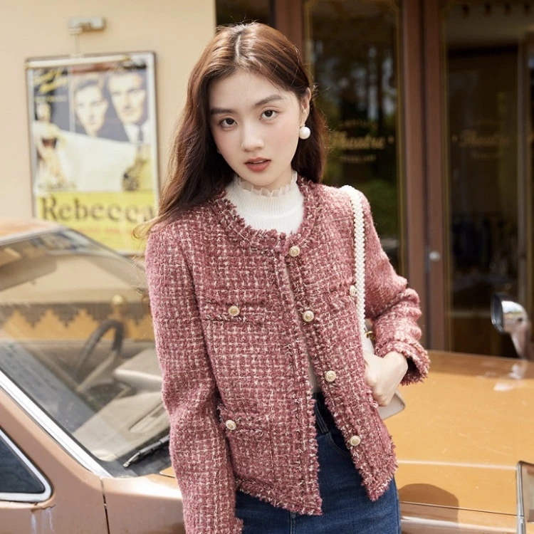 老尚家秋冬新款小香风外套