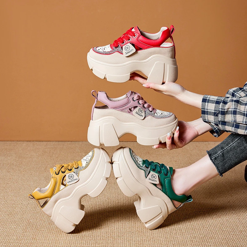 厚底增高9CM厚底老爹凉鞋女士镂空透气8170-36