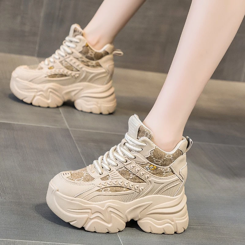 内增高8cm加绒雪地靴女2022年冬季新款厚底短靴8669-16（二）