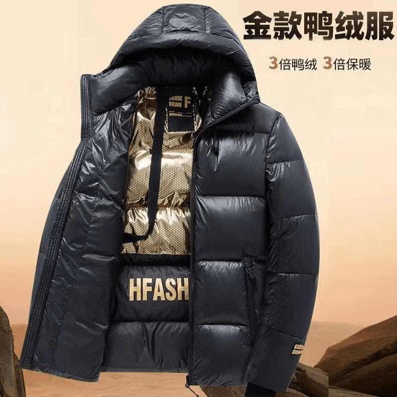 冬款波司 品牌黑金棉服保暖帅气羽绒服连帽加厚男女情侣防风防