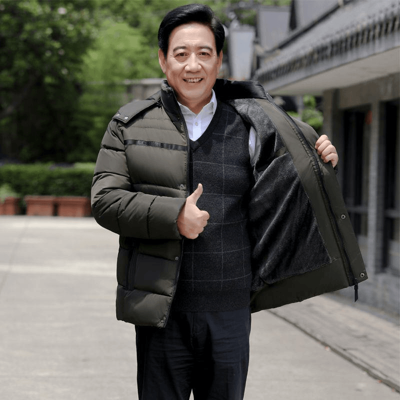 冬款波司 品牌羽绒服中老年男装冬季爸爸装冬装外套加绒加厚中