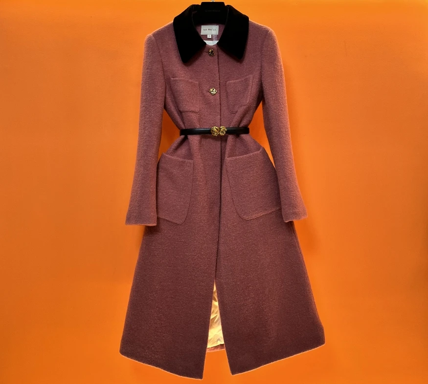 编码A59【QúeenMoon】经典轻奢小香风羽绒服连衣裙外套女(定制女装)