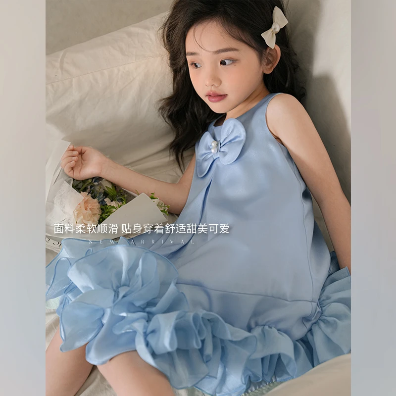 陈大猪女童 公主裙轻奢高级生日礼服裙儿童连衣裙GMX460223-LUSON