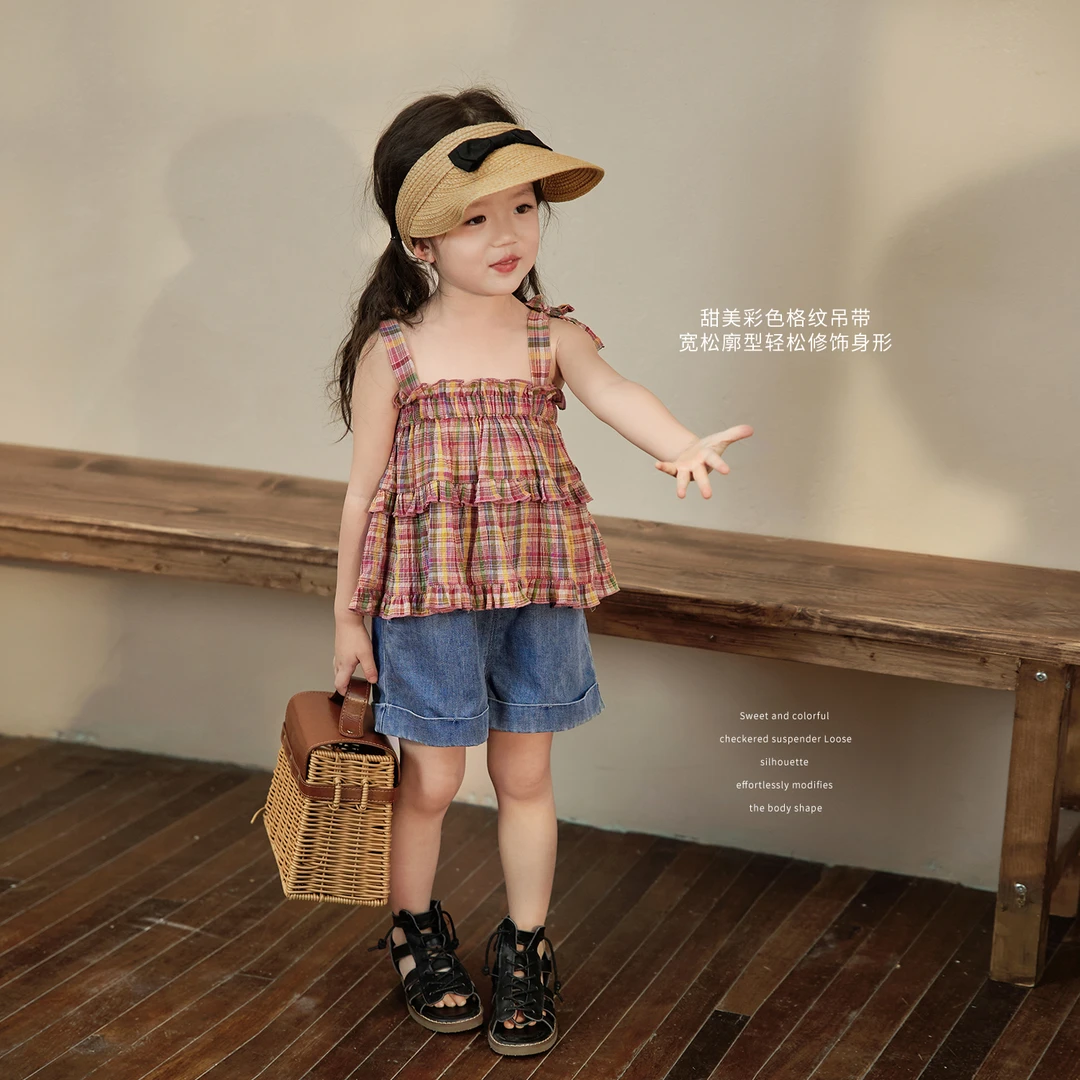 陈大猪小O宝  宝宝森系连衣裙女夏季2024新婴儿背心裙 YDX428076