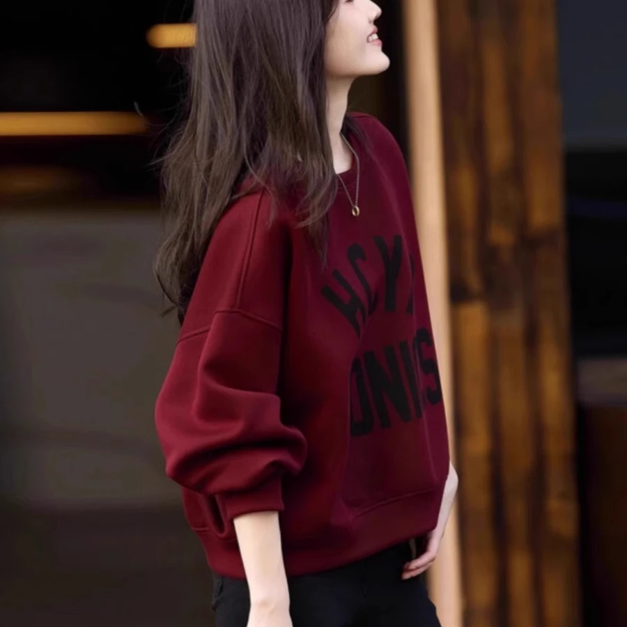 奥特莱斯一线大牌专柜撤柜清仓休闲卫衣女通勤短款圆领套头棉上衣