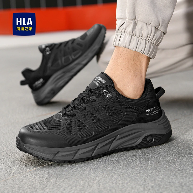 海澜之家男鞋2025冬季新款百搭潮流减震运动鞋透气增高休闲鞋子