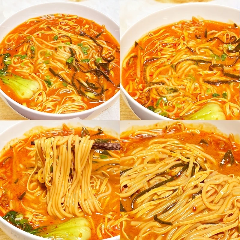 【买一箱发一箱】正宗麻酱米线南阳米线免煮宿舍粉丝方便面饱腹免煮