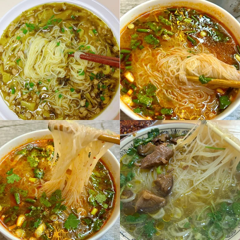 【买一箱发一箱】正宗过桥米线香菇鸡汤味米线桶装即食快餐免煮