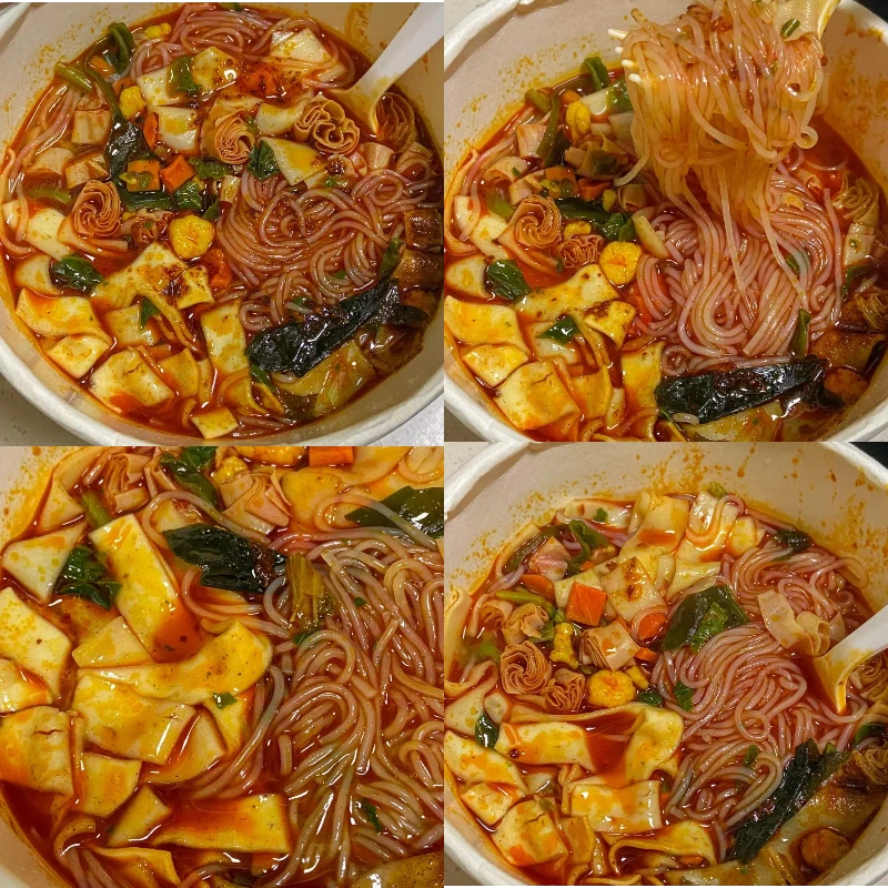 买一箱送一箱】正宗过桥米线香菇鸡汤米线云南米线宿舍免煮速食