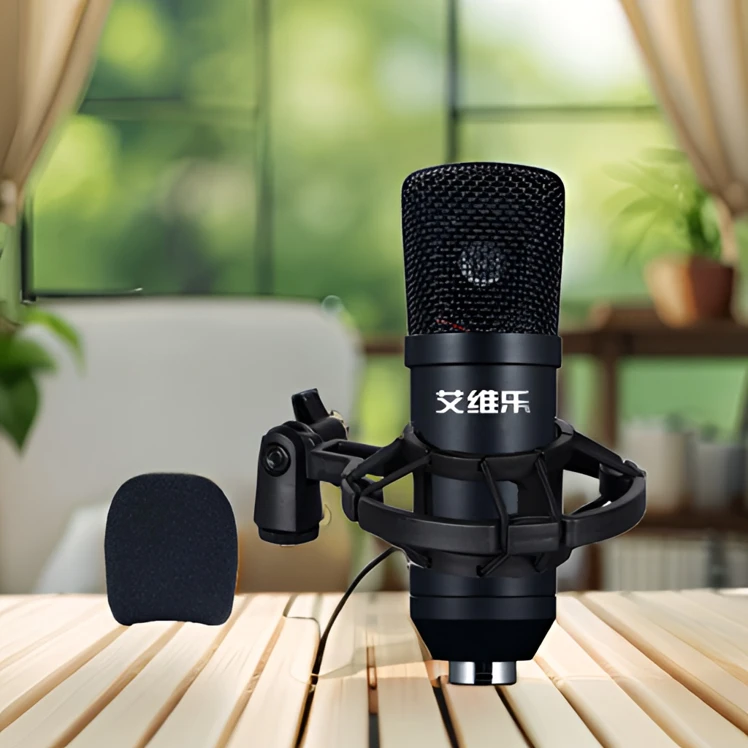 48V电容麦克风适合电脑5.1内置声卡7.1手机通用直播K歌主播话筒