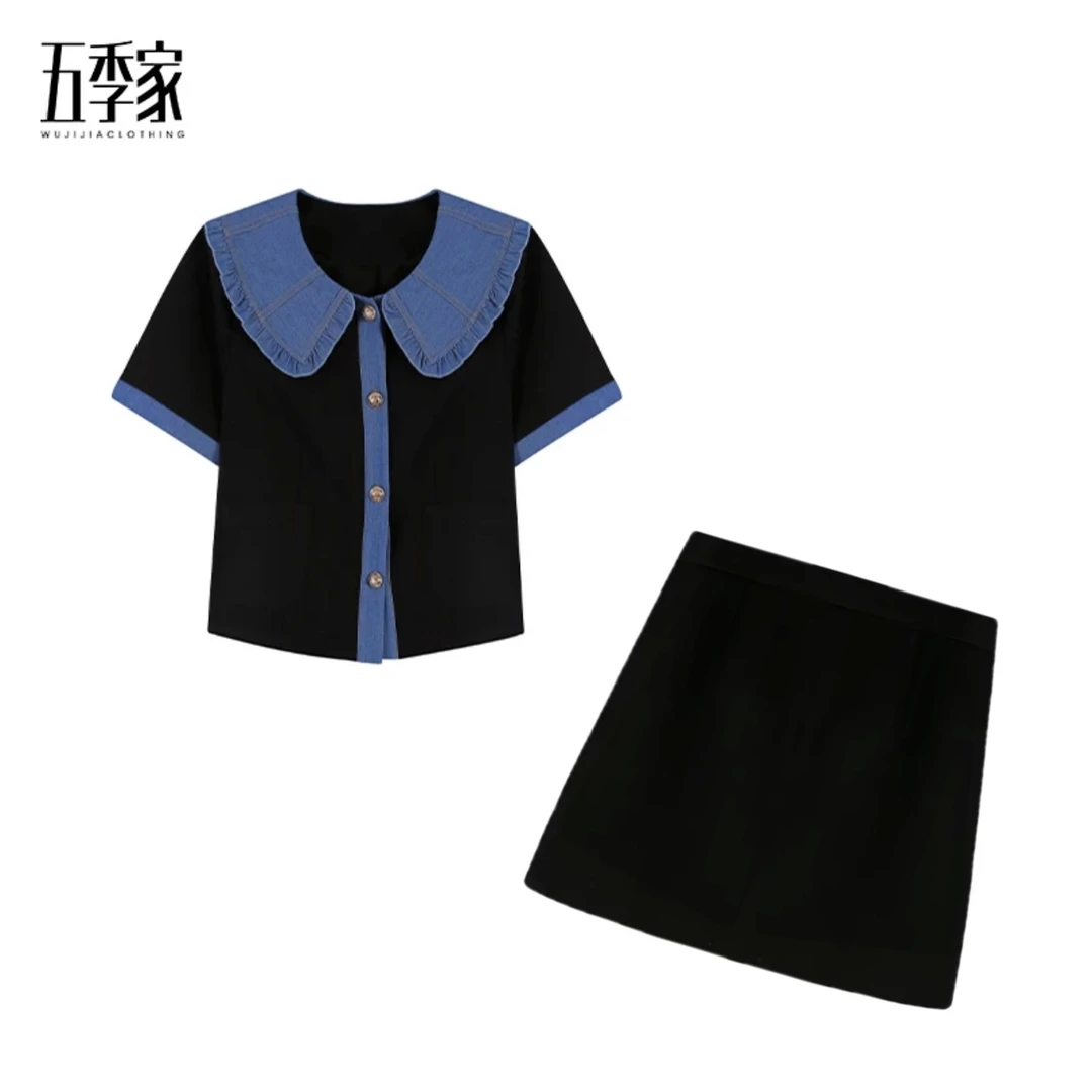 大梨-黑色两件套五季家ZL95403