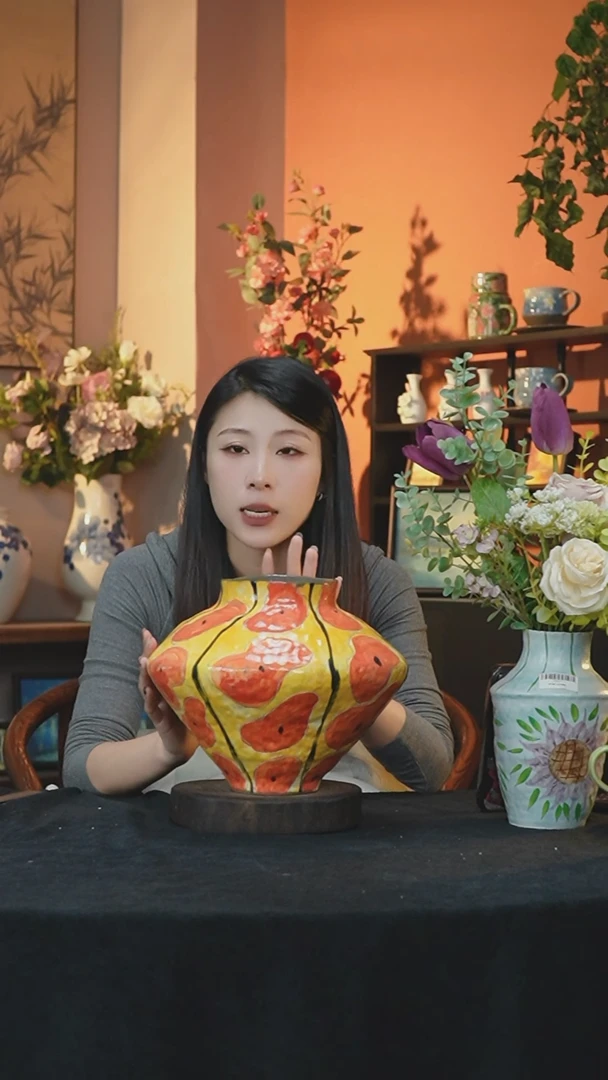 【闪购商品】景德镇手工手绘陶瓷花器