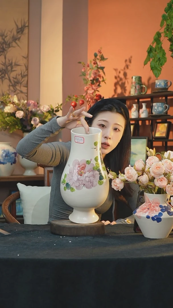 【闪购商品】景德镇手工手绘陶瓷花器